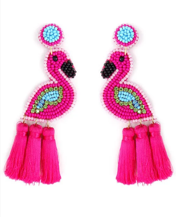 Flirty Flamingo Earrings