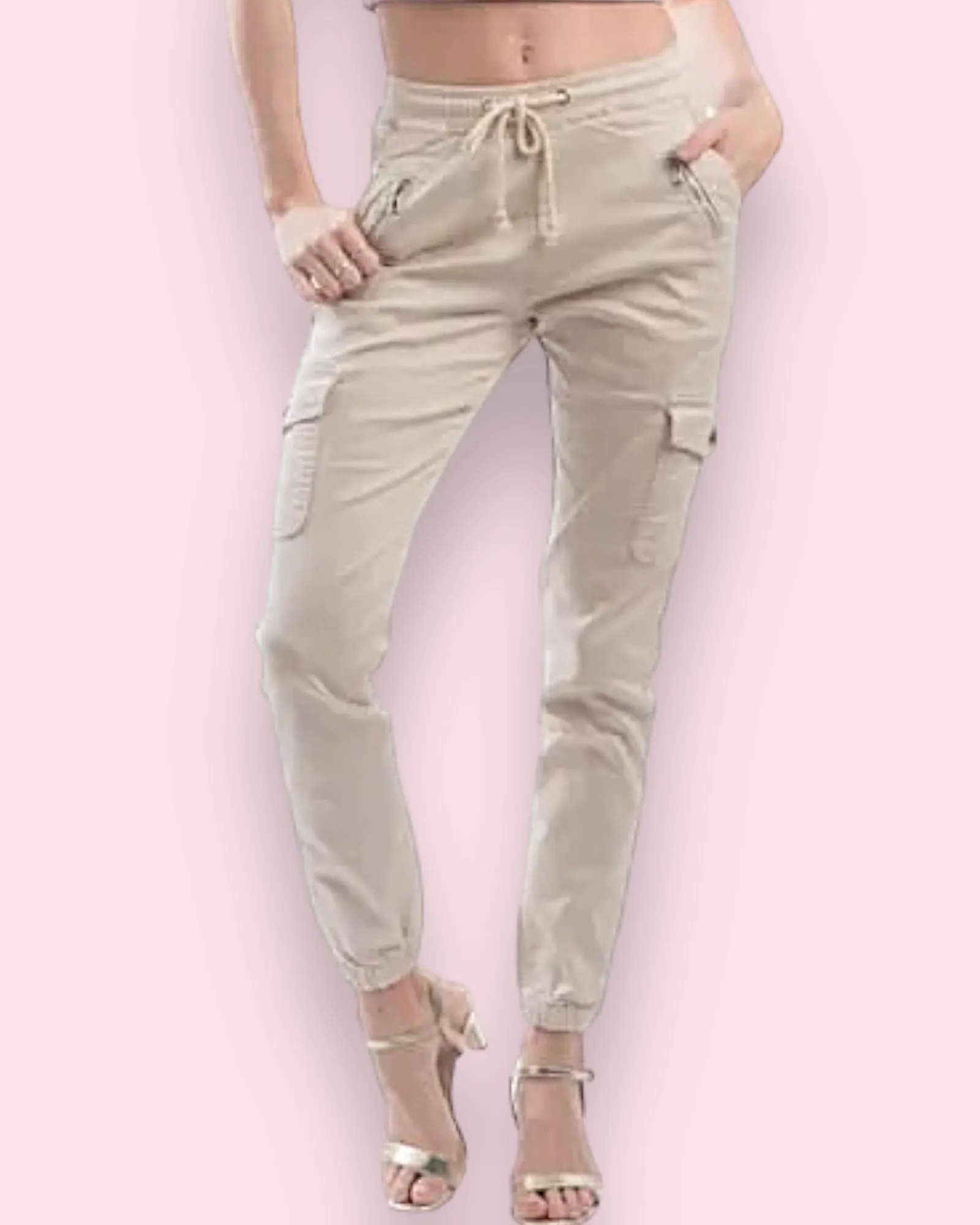 Jogger Jeans - Cream