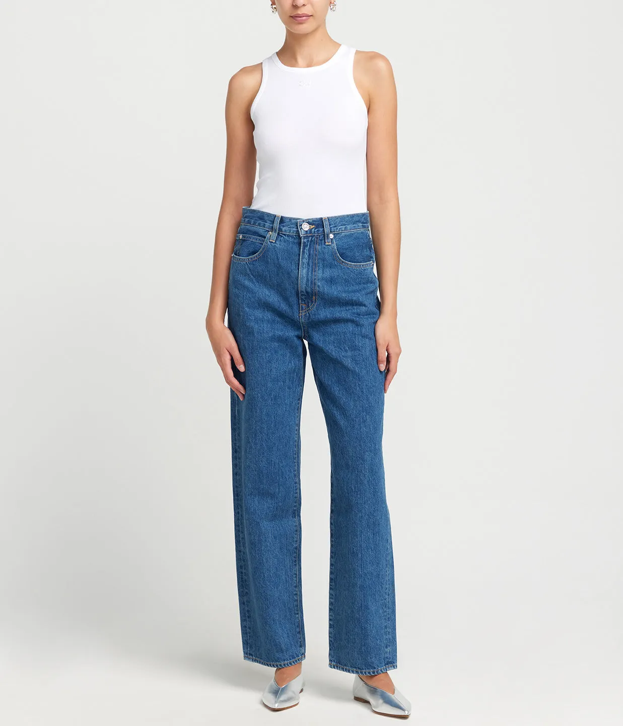 Koko High Rise Straight Jean in Claremont