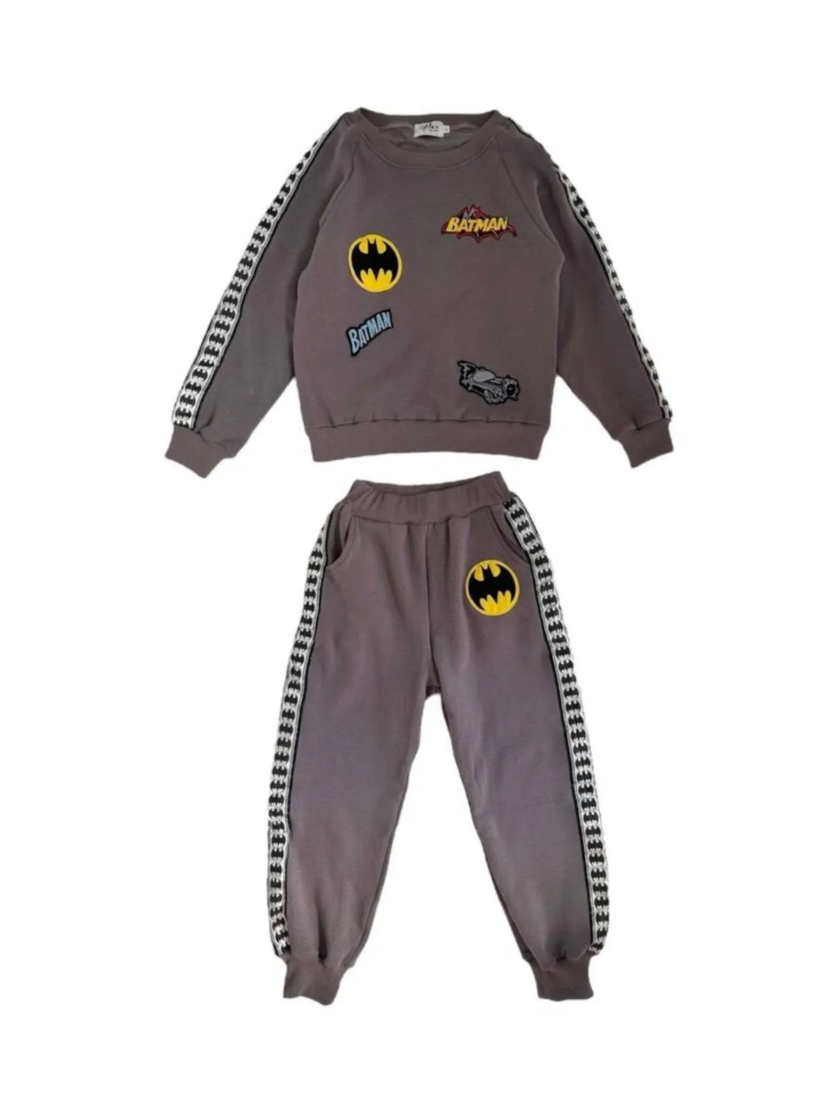 Lola and The Boys Batman BOYS Grey Sweatshirt and Jogger Set