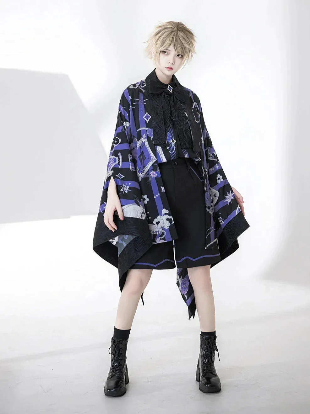 Print Prince Shorts   Handsome Loose Shirt