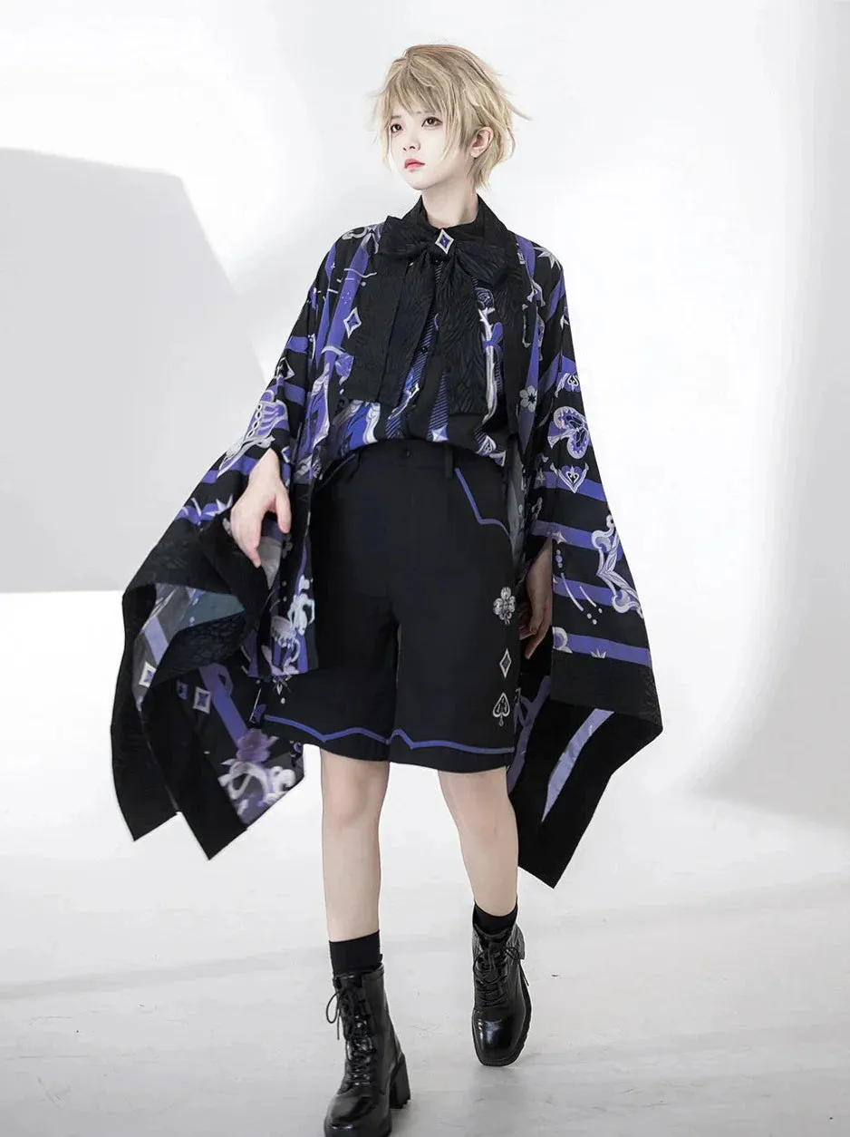 Print Prince Shorts   Handsome Loose Shirt