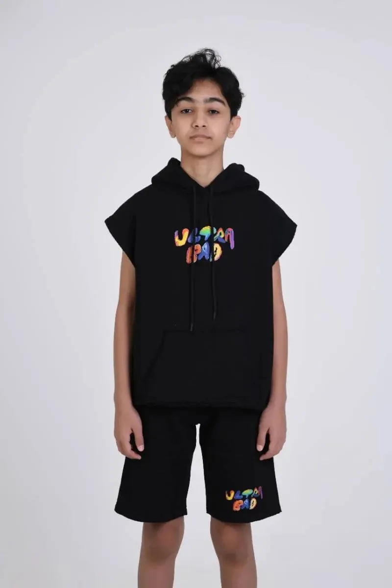 "ULTRA BAD" Kids Shorts - Black