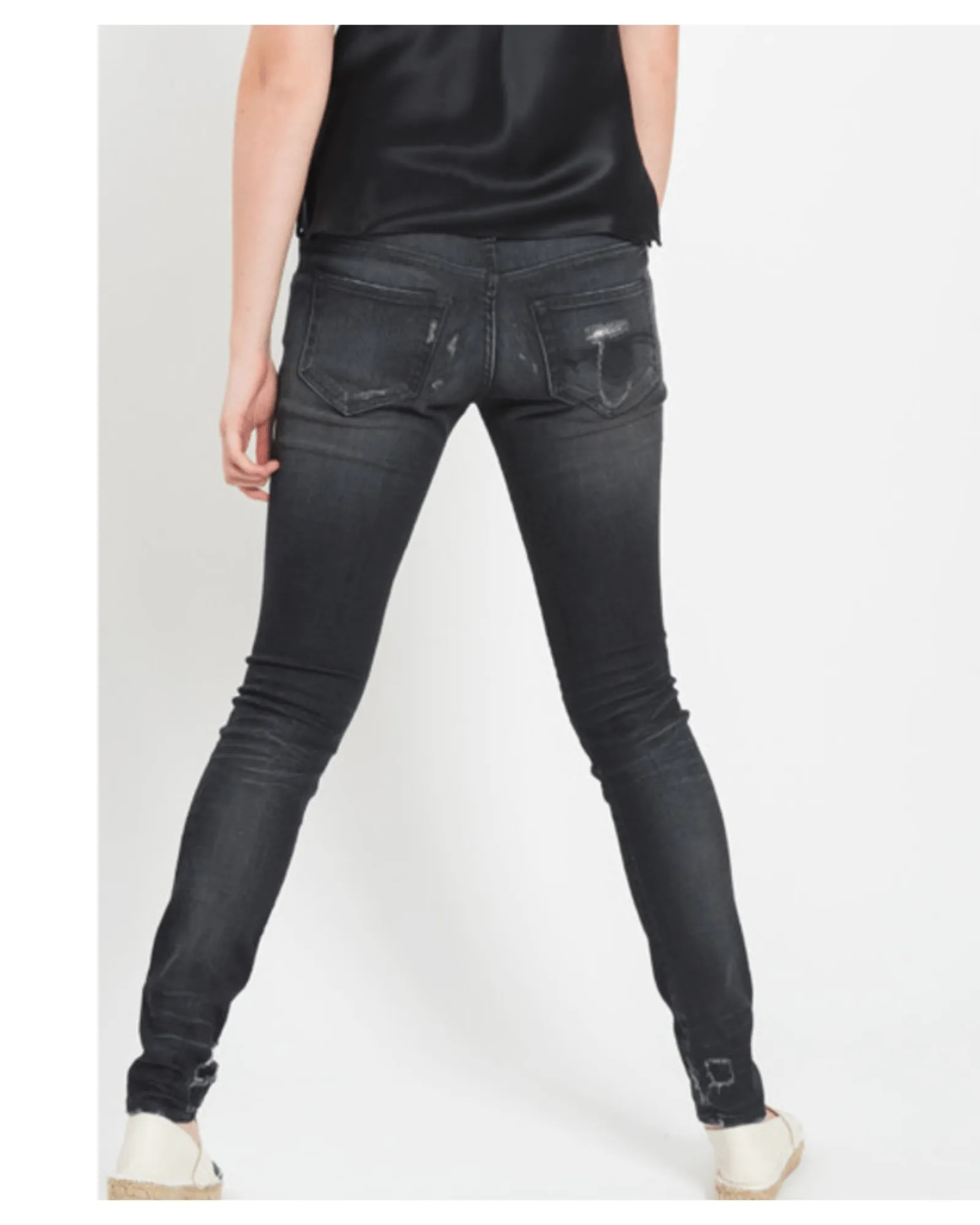 R13 Boy Skinny in Black