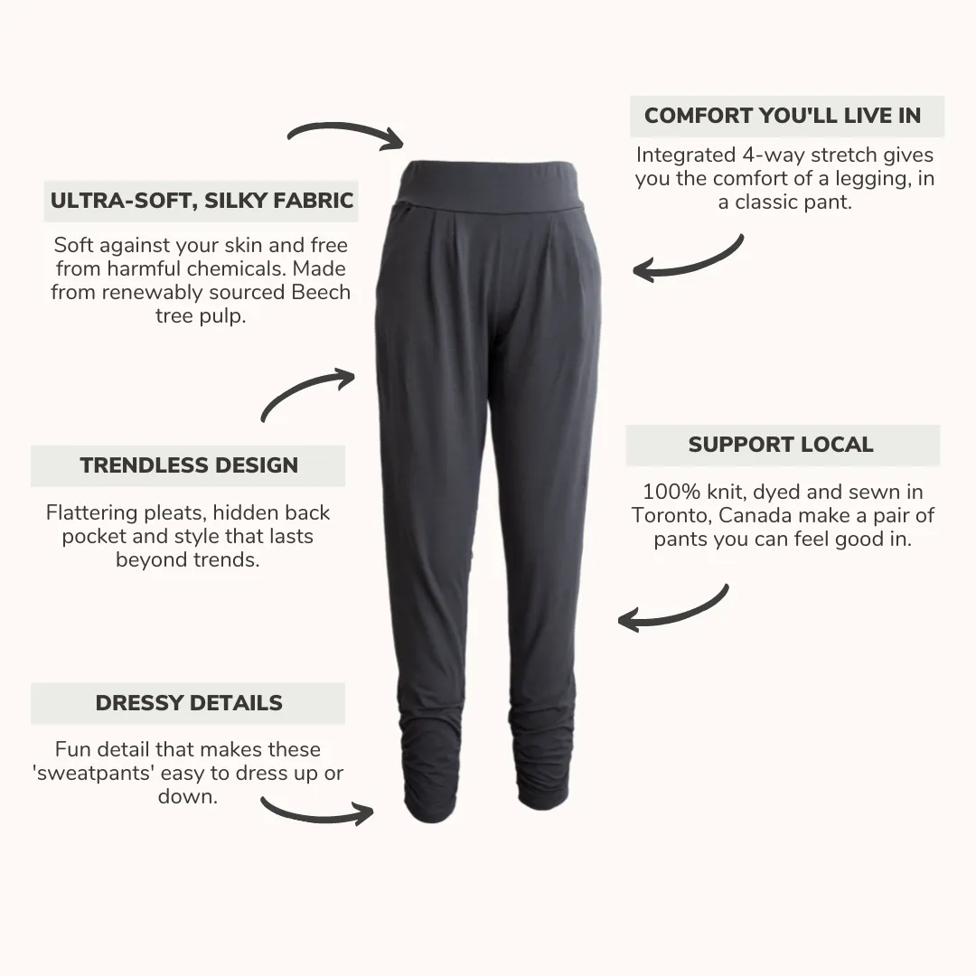 The Dressy Sweatpant in Black