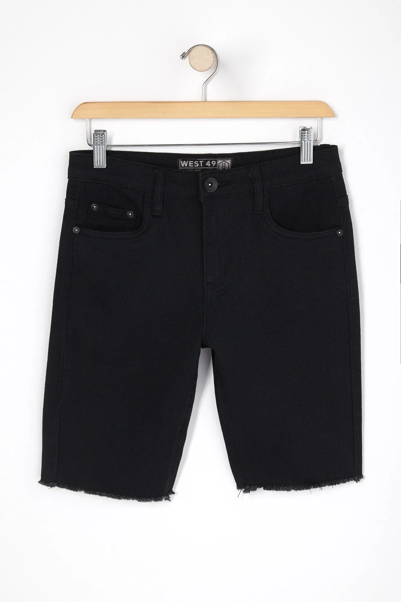 West 49 Youth Raw Edge Black Shorts